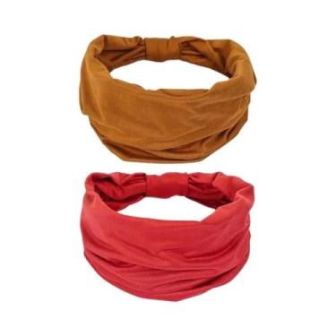 Imagem de Faixa De Cabelo Larga Feminina Com Laço Para Maquiagem, Esportes, Corr