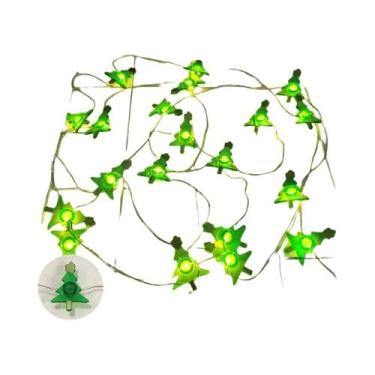 Imagem de Corda De Luz LED Papai Noel Boneco De Neve Decoração De Natal Para Cas