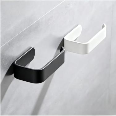 Imagem de Porta Papel Higienico，ProteçãO Contra Ferrugem，Resistente à Humidade e LaváVel Na MáQuina，Ade para UtilizaçãO em Casas de Banho e Lavabos em Propriedades Residenciais e Apartamentos.(Preto + Branco,1)