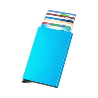 Imagem de Carteira Masculina Slim Anti RFID Para Cartões De Crédito, Estojo Mági