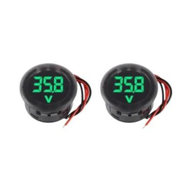 Imagem de Medidor De Voltagem Digital LED À Prova d'Água 4-100V DC 12V 24V Voltí