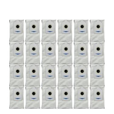 Imagem de Acessórios para saco de aspirador de pó de robô, peças sobressalentes substituíveis, compatíveis com Ecovacs X2 / X2 Pro / T30s Pro (25 peças)