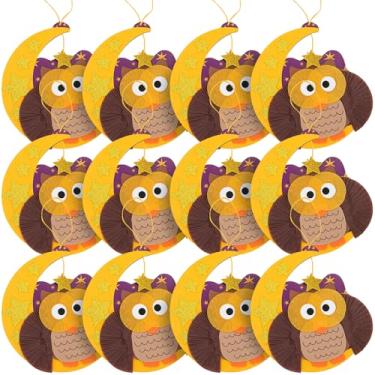 Imagem de Fun Express Kit de artesanato com forro de coruja para cupcake – Faz 12