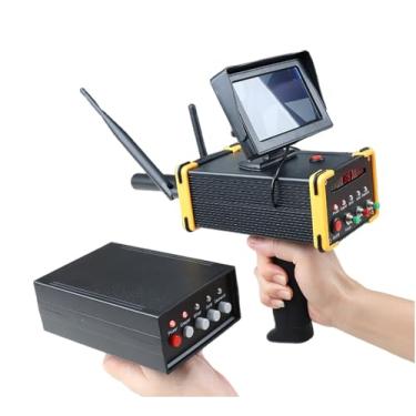 Imagem de GUAVFH Detector de ouro profissional, detector de metais, com tela, longo alcance de 16 m de profundidade, alcance de 100 m, caçador de tesouros de metal subterrâneo, para scanner de cobre dourado e