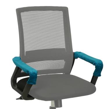 Imagem de PATIKIL Capa de braço para cadeira de escritório, 2 peças, protetores de apoio de braço para cadeira de escritório com zíper, capas elásticas para descanso de braço para computador, mesa, escritório