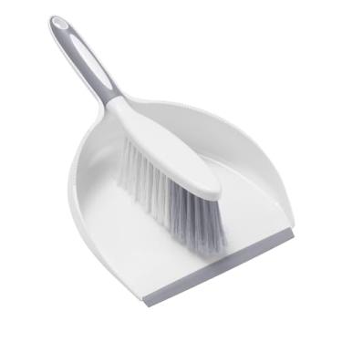 Imagem de NACENA Conjunto de panela e escova, conjunto grande de vassoura de mão e pá de lixo, conjunto de escova grande e pá de lixo para acampamento, vassoura e pá de lixo para limpeza diária de pelos de