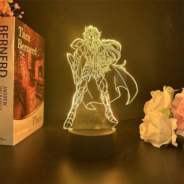 Imagem de Luz noturna LED 3D Saints Seiyas Sagas com mudança de cor