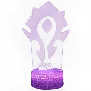 Imagem de Luz noturna: LED 3D que muda a cor do World of Warcraft para crianças