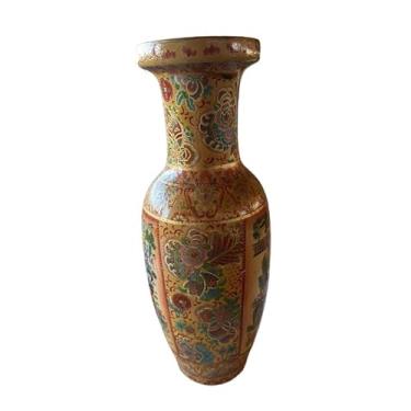 Imagem de Vaso Decorativo de Porcelana Estilo Oriental – Charme e Elegância em Cada Detalhe(30CM)