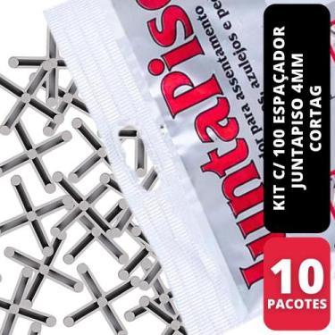 Imagem de Kit 1000 Espaçador Juntapiso 4mm Cortag