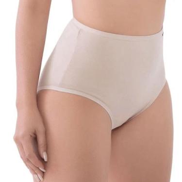 Imagem de Calcinha Alta Delrio 50707 Clássica Algodão T. P/EG, M, 009, Ar, Areia