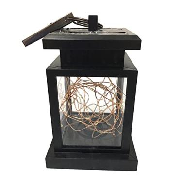 Imagem de Luzes Solares Suspensas Lanternas de Paisagismo a Energia Solar com Design Vintage Retrô para Decoração Pátio Jardim Caminho Sensor Luz Auto Ligar Des