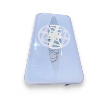 Imagem de Dispenser de Interfolha Porta Papel Toalha de Mesa - Cor Branca, Capacidade para 250 Folhas, Prático e Decorativo para Residência e Comércio