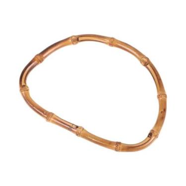 Imagem de Vintage bambu madeira alças para mulheres bolsas, DIY acessórios, 1pc 