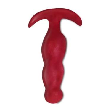 Imagem de Plug Anal Start 8,5 x 2,0cm Dilatador Anal Mini Unissex Acessório Erótico Para Iniciantes PL11 (VERMELHO)