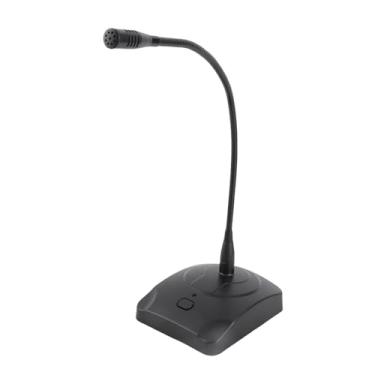 Imagem de Vroomoto Microfone de computador profissional com fio para conferência de mesa com pescoço ajustável para PC, laptop, alto-falante, mixer, gravação de discurso, transmissão de conversas de voz online