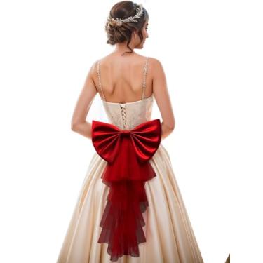 Imagem de Unykaflor Laço destacável para vestido, vestido de casamento, laço e acessório para vestido de formatura, cinto de noiva