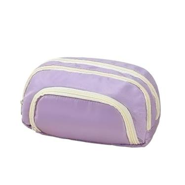 Imagem de Estojo De Lápis De Papelaria Armazenamento Portátil De Grande Capacidade(Lilás)