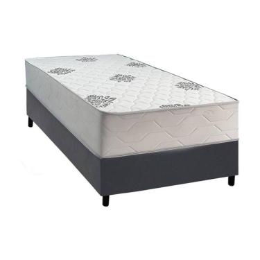 Imagem de Cama Box Solteiro + Colchão Ortopédico Inovaflex Comfort