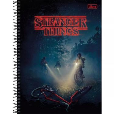 Imagem de Caderno Espiral Capa Dura  10 Matérias  Stranger Things