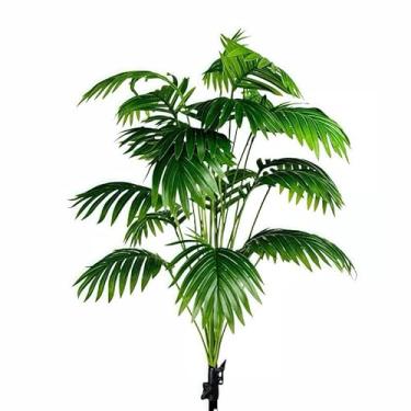 Imagem de Kit Palmeira Areca Artificial 110cm 24 Folhas Toque Real | Planta Decorativa para Sala Casa Escritório(1,24folha 80cm)