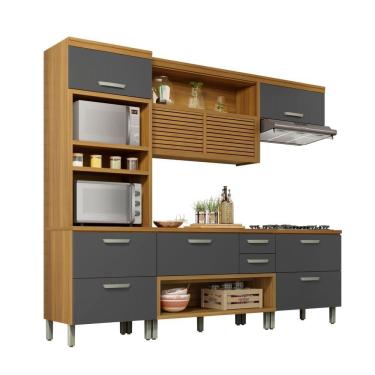 Imagem de Cozinha Completa 4 Peças Princesa Nesher Freijó-grafite