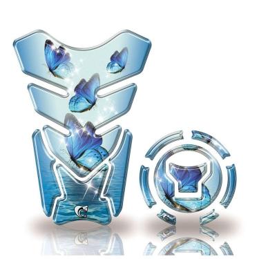 Imagem de Protetor Tanque E Bocal Honda + 2018 Azul Azul