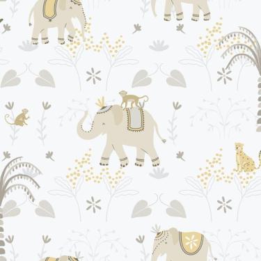 Imagem de Papel De Parede Enzo Elefante Bege 285-3