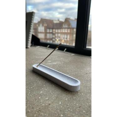 Imagem de Suporte Oblongo para Incensos - Tudona3d, Branco