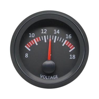 Imagem de Medidor De Temperatura De Água E Óleo 52MM 12V Com Visor Preto, Medido