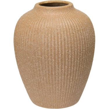 Imagem de VASO DECORATIVO ENFEITE CASA HOME&CO CERÂMICA 20x16x16cm BEGE