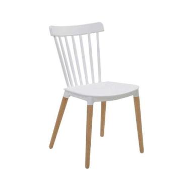 Imagem de Cadeira De Jantar Janaina Branca Rivatti Kit 4 Unidades