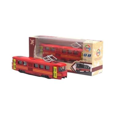 Imagem de Brinquedo De Ônibus De Liga Leve Com Som E Luz De Alta Simulação - Mod