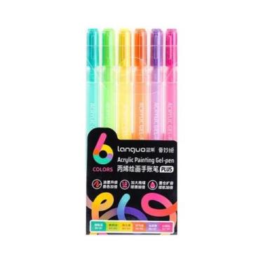 Imagem de Canetas De Gel Acrílico De 90 Cores Com Tinta De Grande Capacidade Par