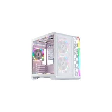 Imagem de Gabinete Gamer 1STPLAYER VT5, Mid Tower, ATX, Lateral em Vidro Temperado, Sem Fan, Branco - VT5-WH