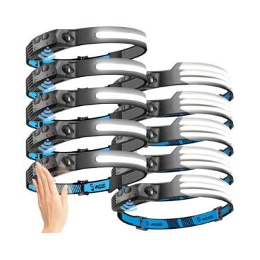 Imagem de Lanterna De Cabeça LED Recarregável Com Sensor 270 graus Lanterna De C