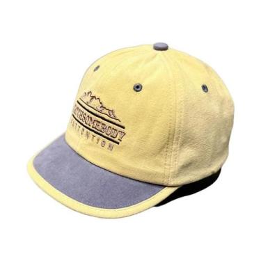 Imagem de Boné Retro Unissex De Secagem Rápida Com Aba Curta Ajustável Ideal Par