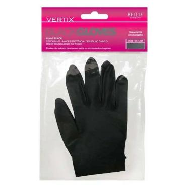 Imagem de Luva Black Tamanho M Com 2 Unidades Vertix