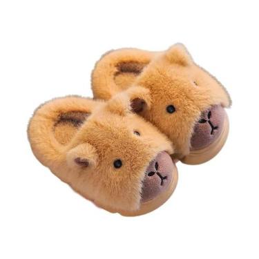 Imagem de Chinelos Infantis De Algodão Fofos E Quentinhos Para O Inverno, Sapato