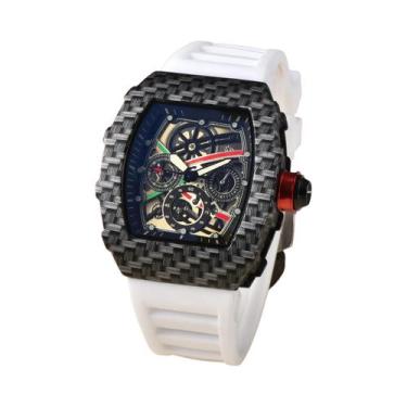 Imagem de Relógio masculino de moda casual europeu e americano em forma de barri