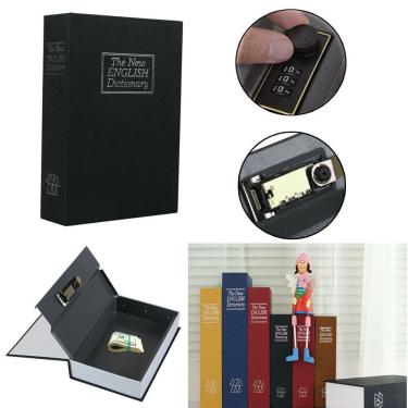 Imagem de Cofre Senha Metal Camuflado Livro Porta Joias Dinheiro Decorativo Pequeno