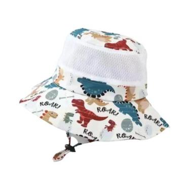 Imagem de Chapéu De Sol Infantil Respirável Em Malha Com Estampa De Desenho Anim