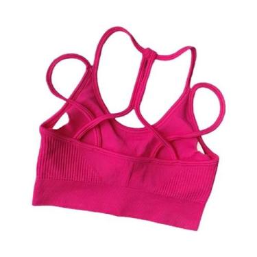 Imagem de Sutiã Esportivo Feminino Respirável E Antichoque Sem Costura Para Fitn