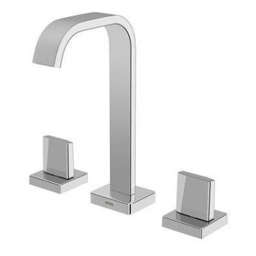 Imagem de Misturador Duplo Comando Docol Next bica alta Cromado, Prateado