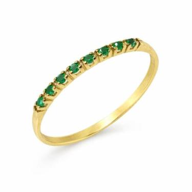 Imagem de Anel em Ouro 18K com 9 Esmeraldas - Joia Exclusiva - Justino Ribas, 17