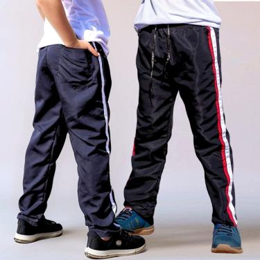 Imagem de Kit 2 Calças Infantil Maculina Tactel Leve Uniforme Escola Dia a Dia-Masculino