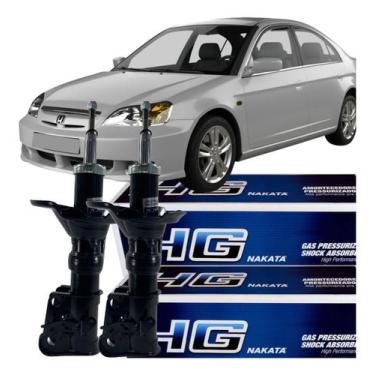 Imagem de Par Amortecedor Dianteira Civic 2003 Á 2006 - NAKATA