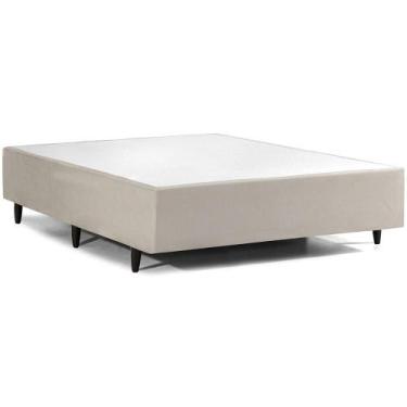 Imagem de Base Cama Box Casal Herval Channel Bambu 39x138x188 cm, Bege
