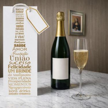 Imagem de Sacola Personalizada De Bebidas Garrafas Vinho Espumante - Fwb, Branco