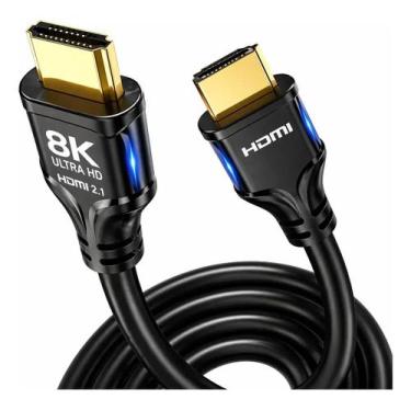 Imagem de Cabo HDMI 2.1 1,5m 8K Ultra HD HDR Alta Velocidade Para TV PS5 Xbox No